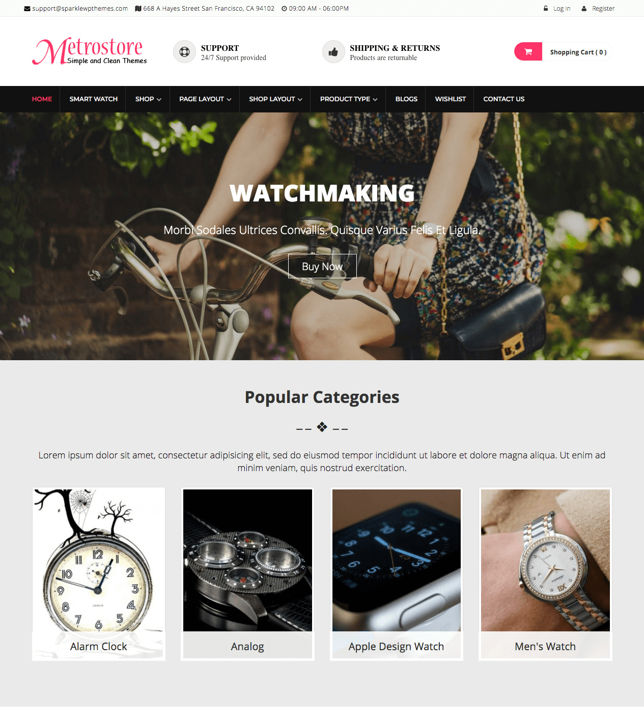 Sparkle Theme-MetroStore-watch