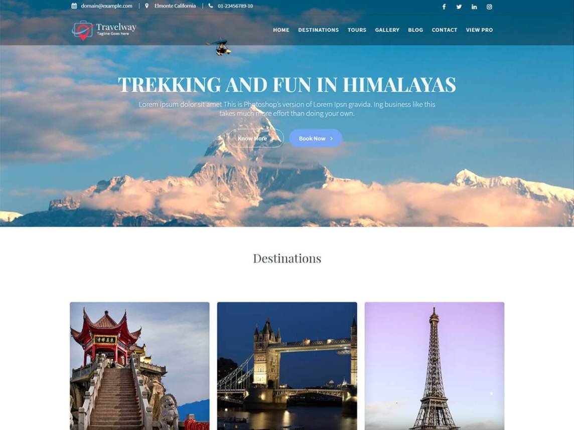 Free WordPress Travel Themes
