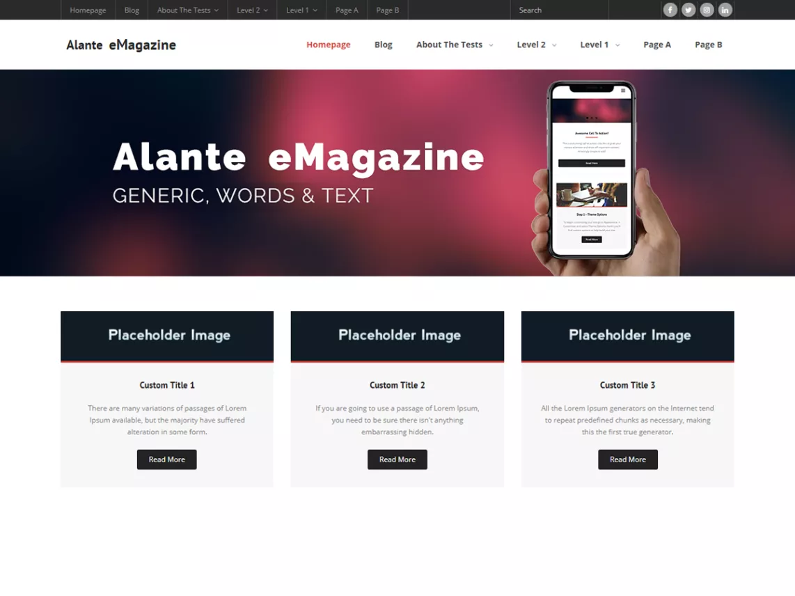 alante news magazine theme
