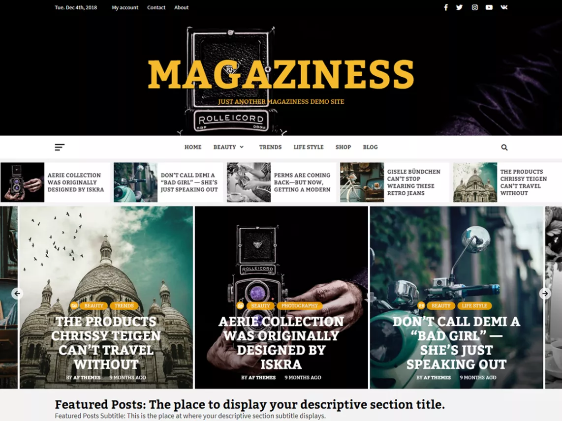 Multipurpose magaziness