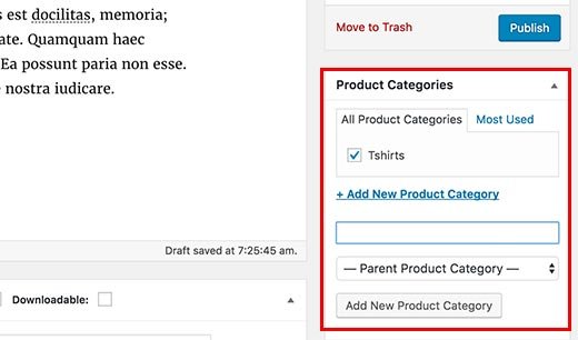 product category