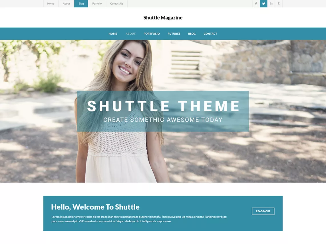 shuttle magazine theme