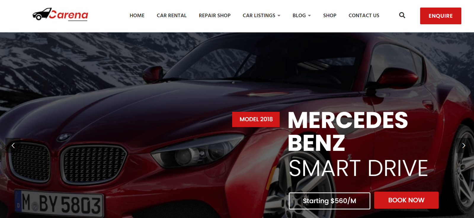 car rental theme