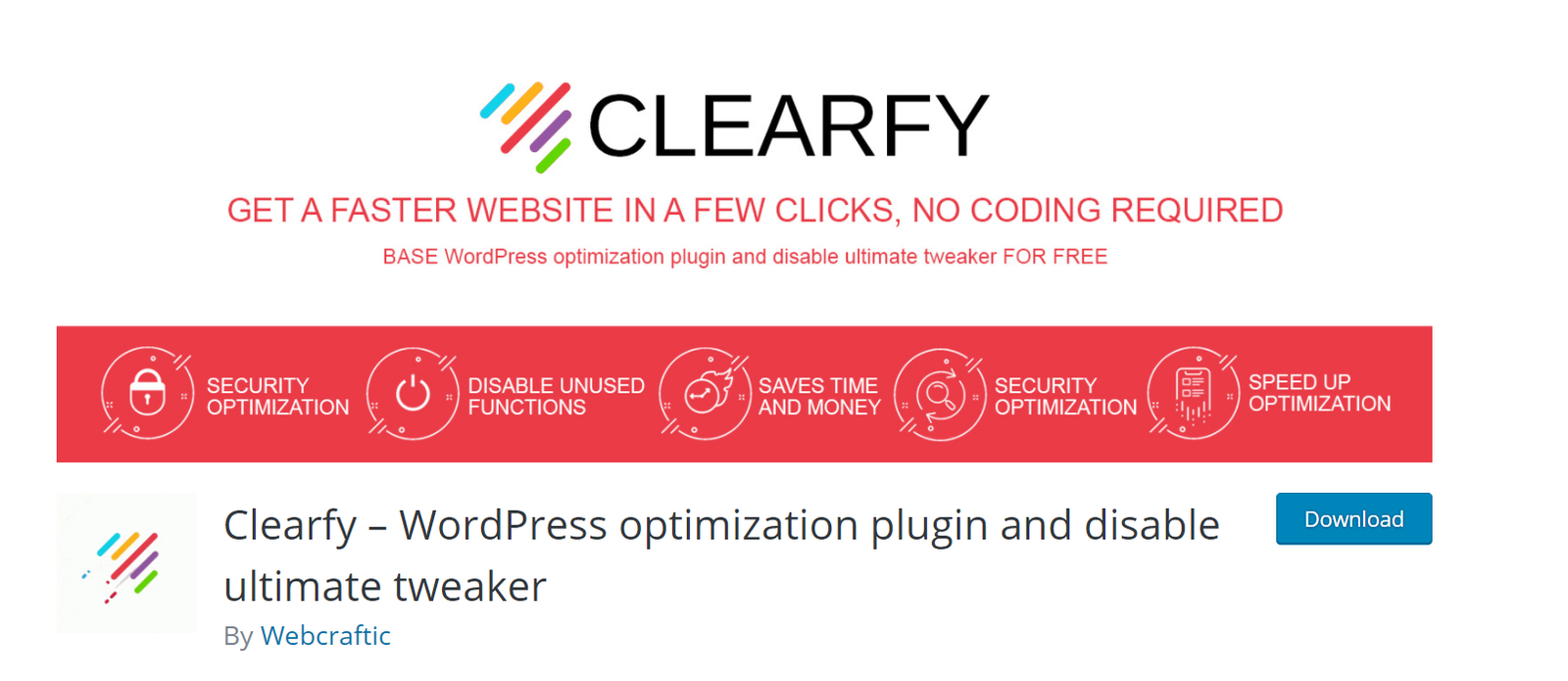 clearfy plugin