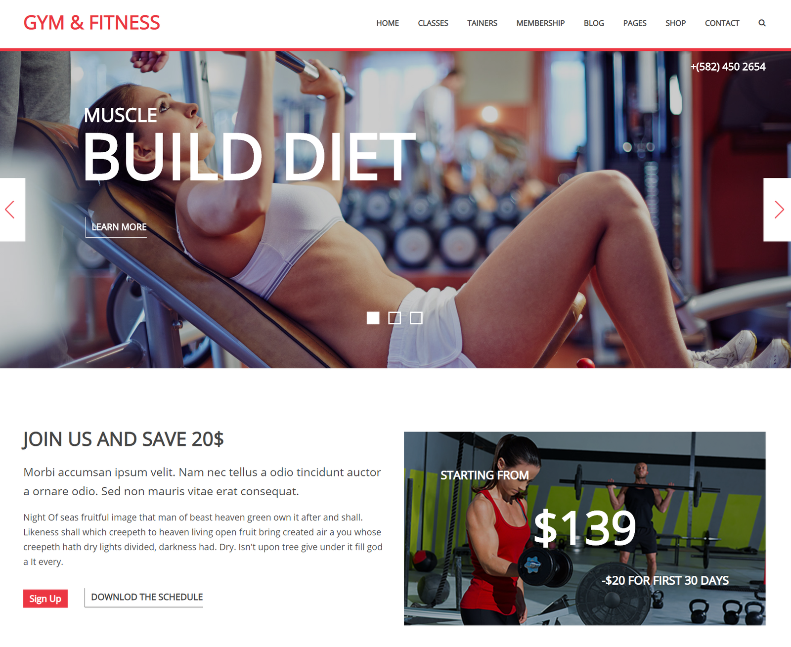 Premium WordPress Fitness Themes