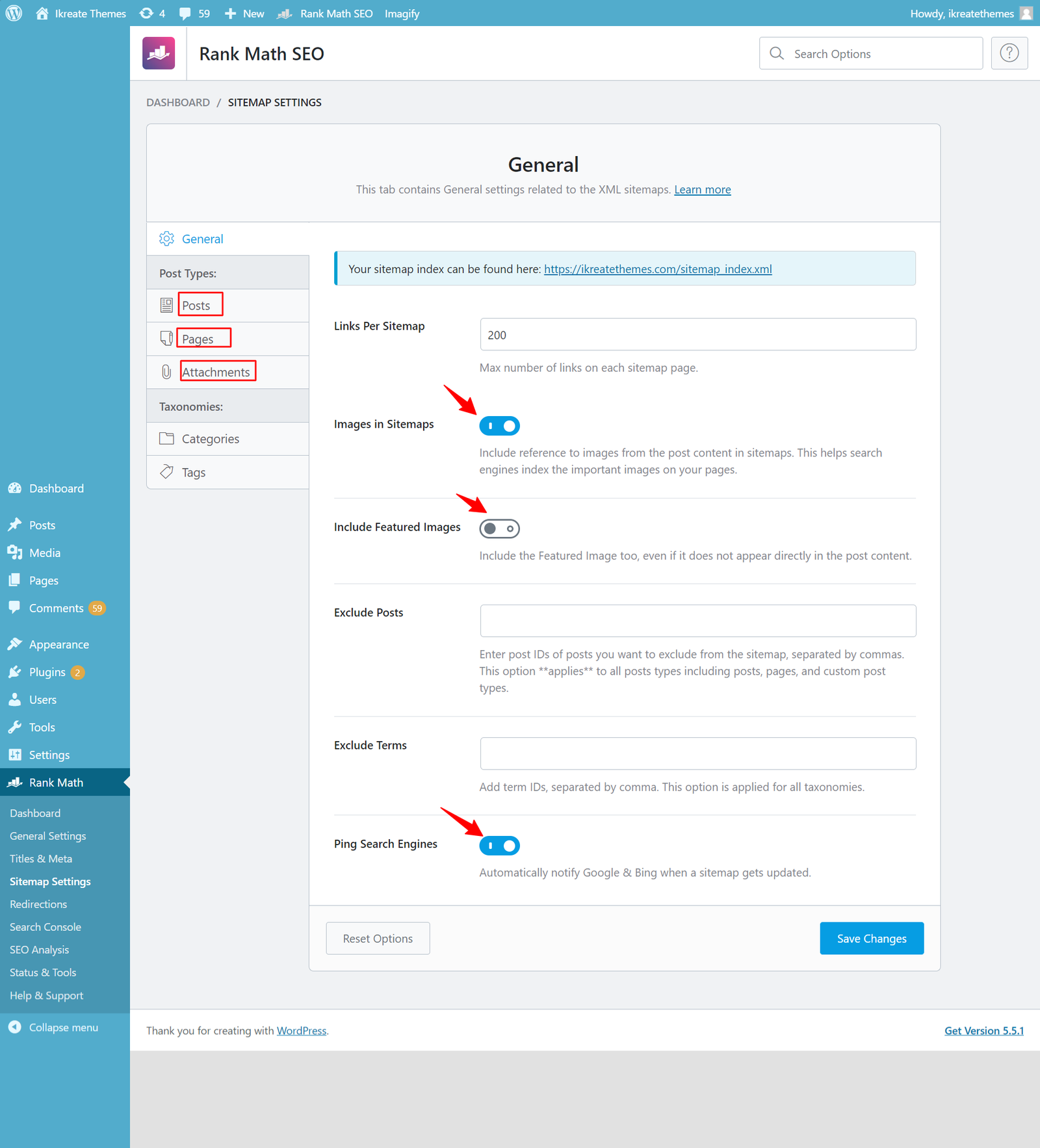 Rank math vs. yoast sitemap