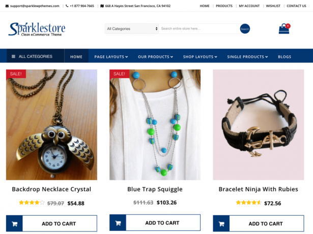 sparkle store theme
